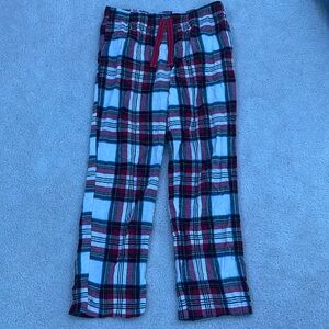 Green and Red Plaid PJ Pants